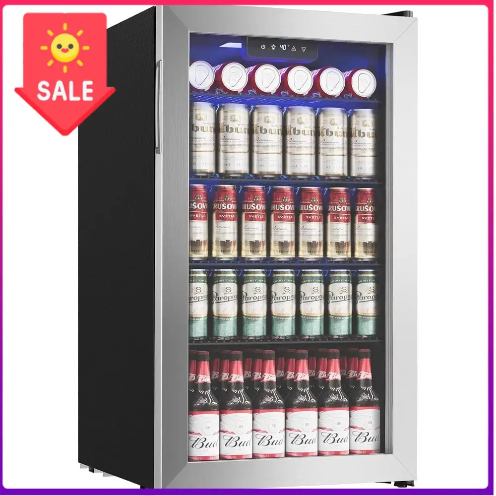 Ice Bucket Silver - BestsellerMini 126-Can Beverage Cooler with Glass