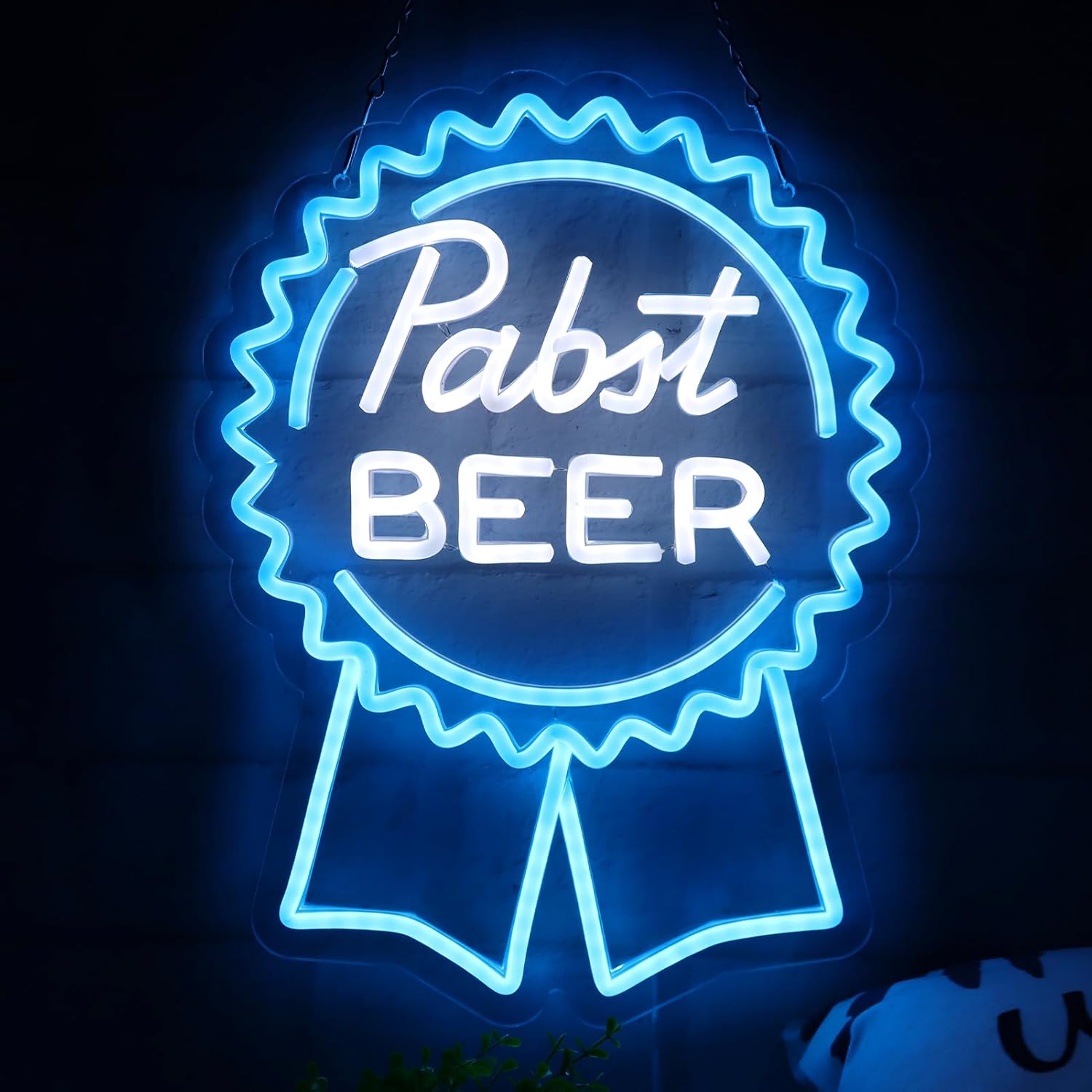 Beer & Wine Jockey Plaza Shopping - Beer Neon Sign Art Wall Light