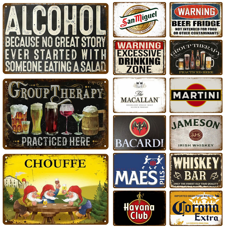 Wine Beer Brand - Home Beer Brand Plaque Vintage Wine