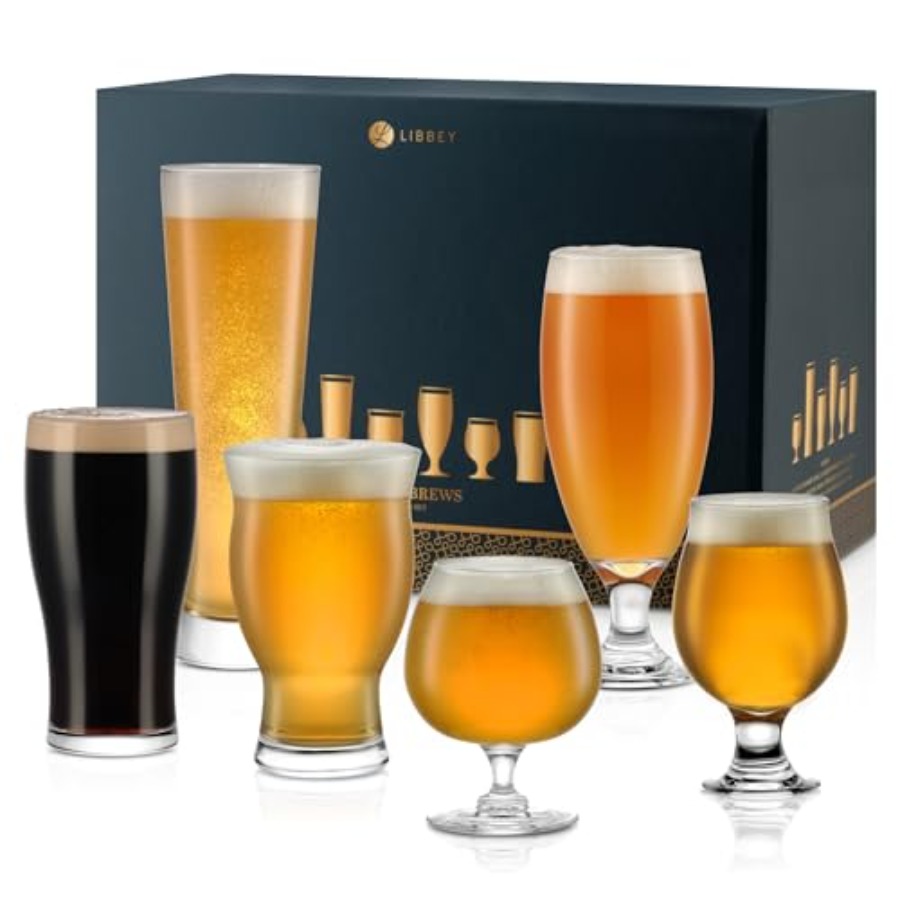 Craft Beer & Wine U- - Craft Brews Assorted Beer Glasses Set