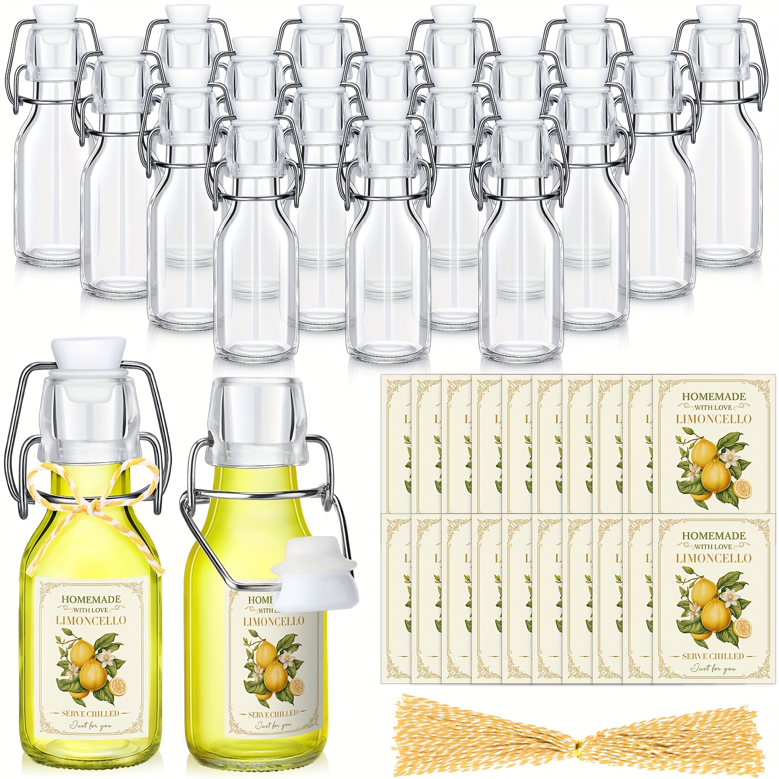Beer & Wine Grab - 20 Sets (Bottles & Lids) 4oz