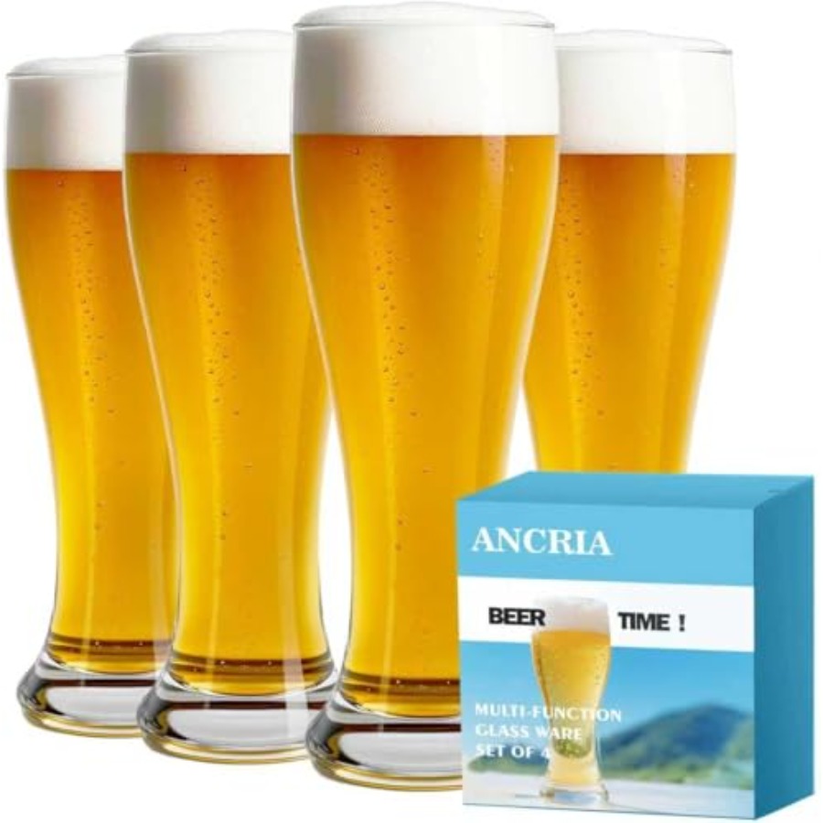 Craft Beer & Wine U- - Beer Glasses 18.5 oz Pilsner Beer