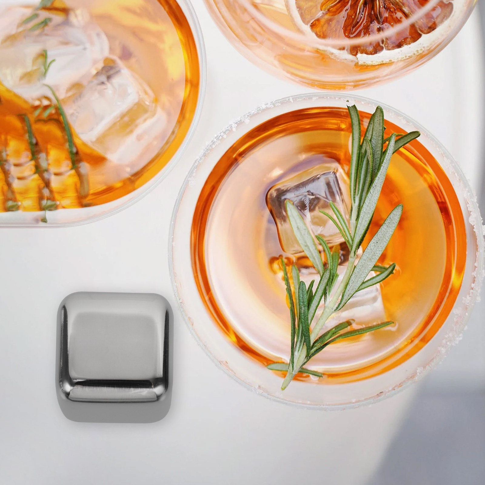Wine Beer The Whiskey - Whiskey Stones 12Pcs Stainless Steel Reusable