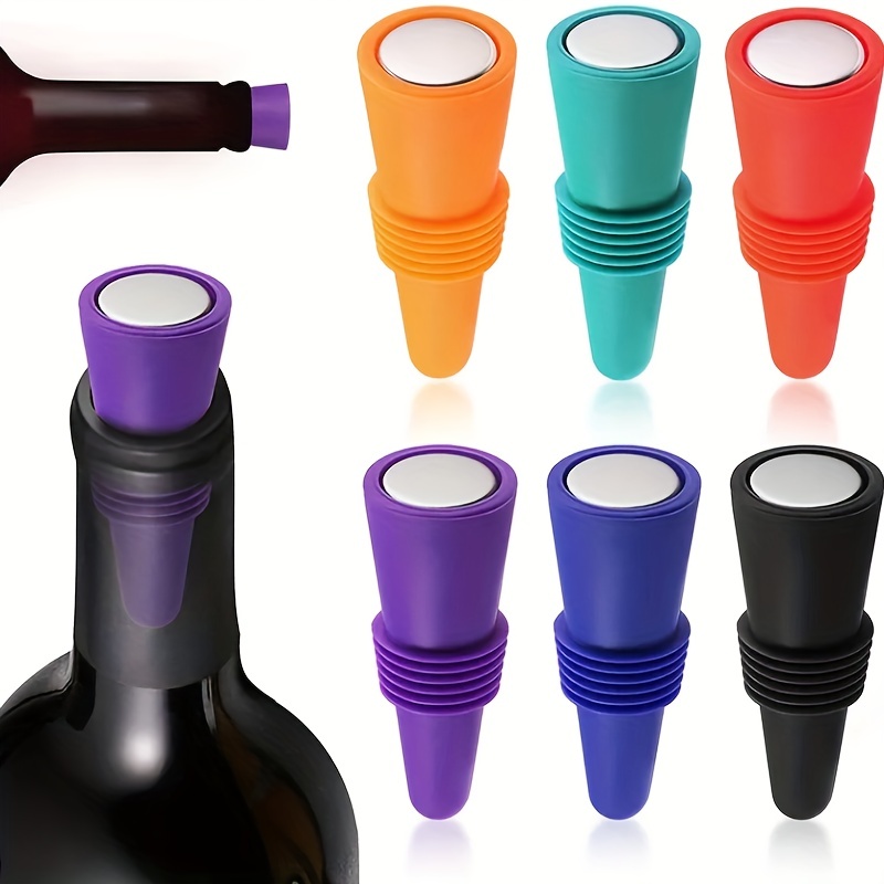 Wine Beer The Whiskey - Silicone Wine Stopper Set Leak Proof