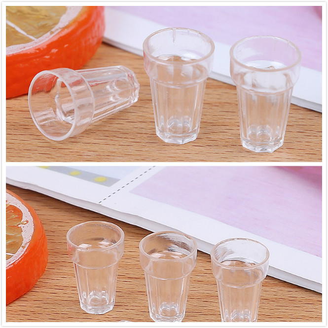 Craft Beer & Wine U- - 4pcs/set Resin Transparent Home Glass Model