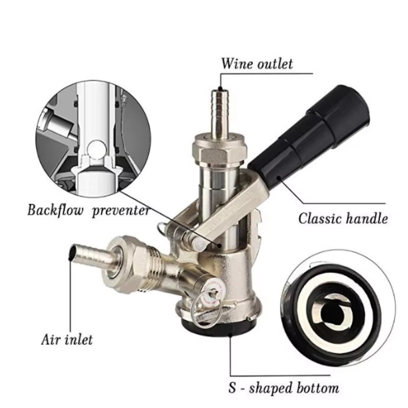 Keg Coupler Draft Beer Dispens - Wine Draft Beer บทวิจารณ์และราคา
