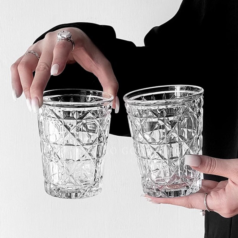 2pcs 310ml Vintage Diamond Pat - Wine Beer The Whiskey บทวิจารณ์และราคา