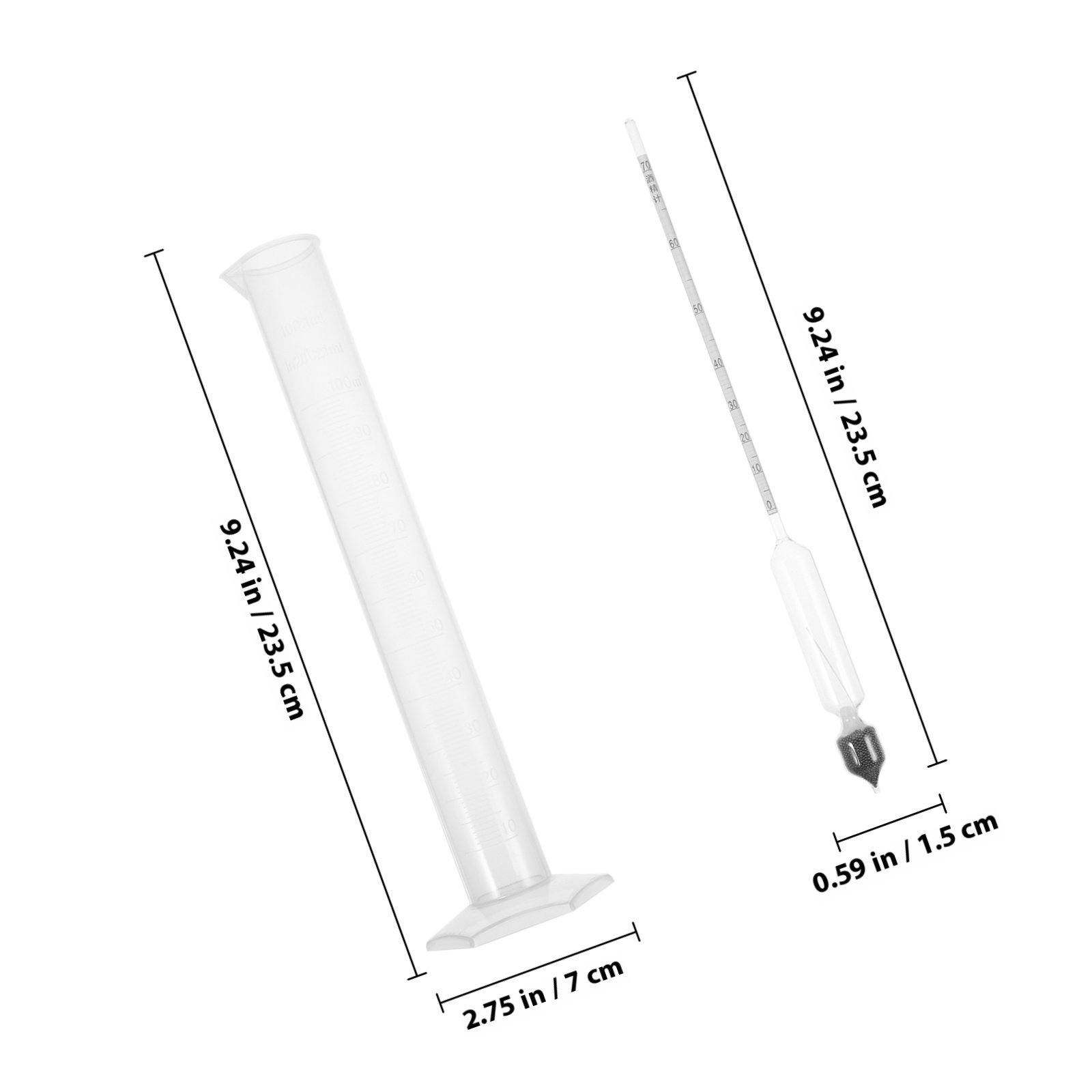 1Set Glass Alcohol Meter Hydro - Wine Beer And Cider บทวิจารณ์และราคา