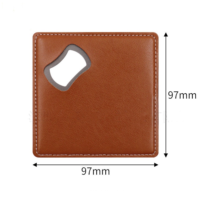 100Pcs PU Leather Custom Compa - Wine Beer Logo บทวิจารณ์และราคา