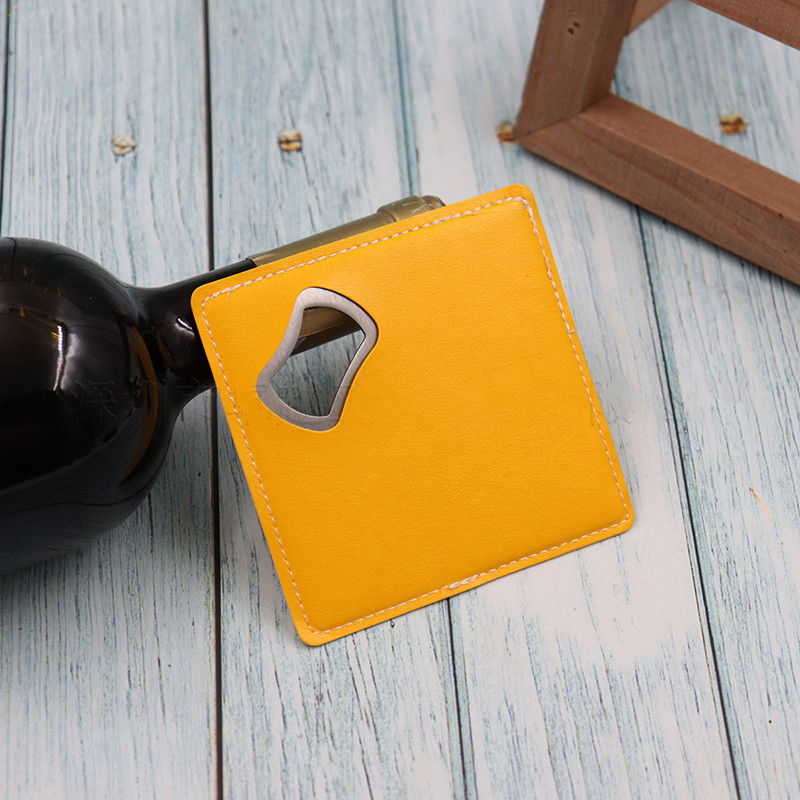 100Pcs PU Leather Custom Compa - Wine Beer Logo บทวิจารณ์และราคา