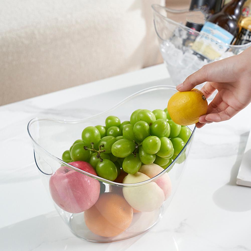 PET Plastic Ice Bucket Clear B - Ice Bucket Silver บทวิจารณ์และราคา