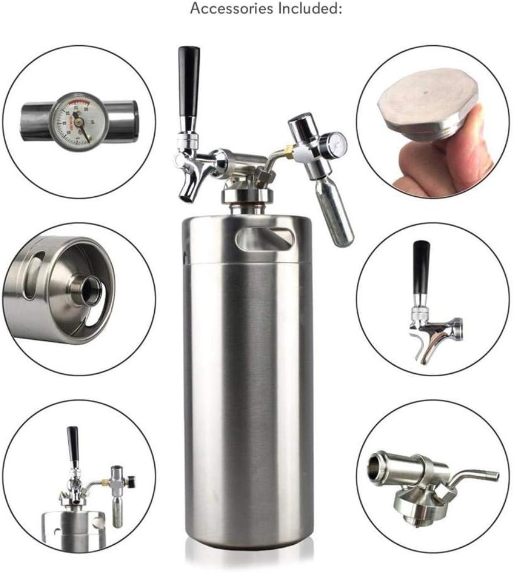Pressurized Growler Tap System - Craft Beer & Wine U- บทวิจารณ์และราคา