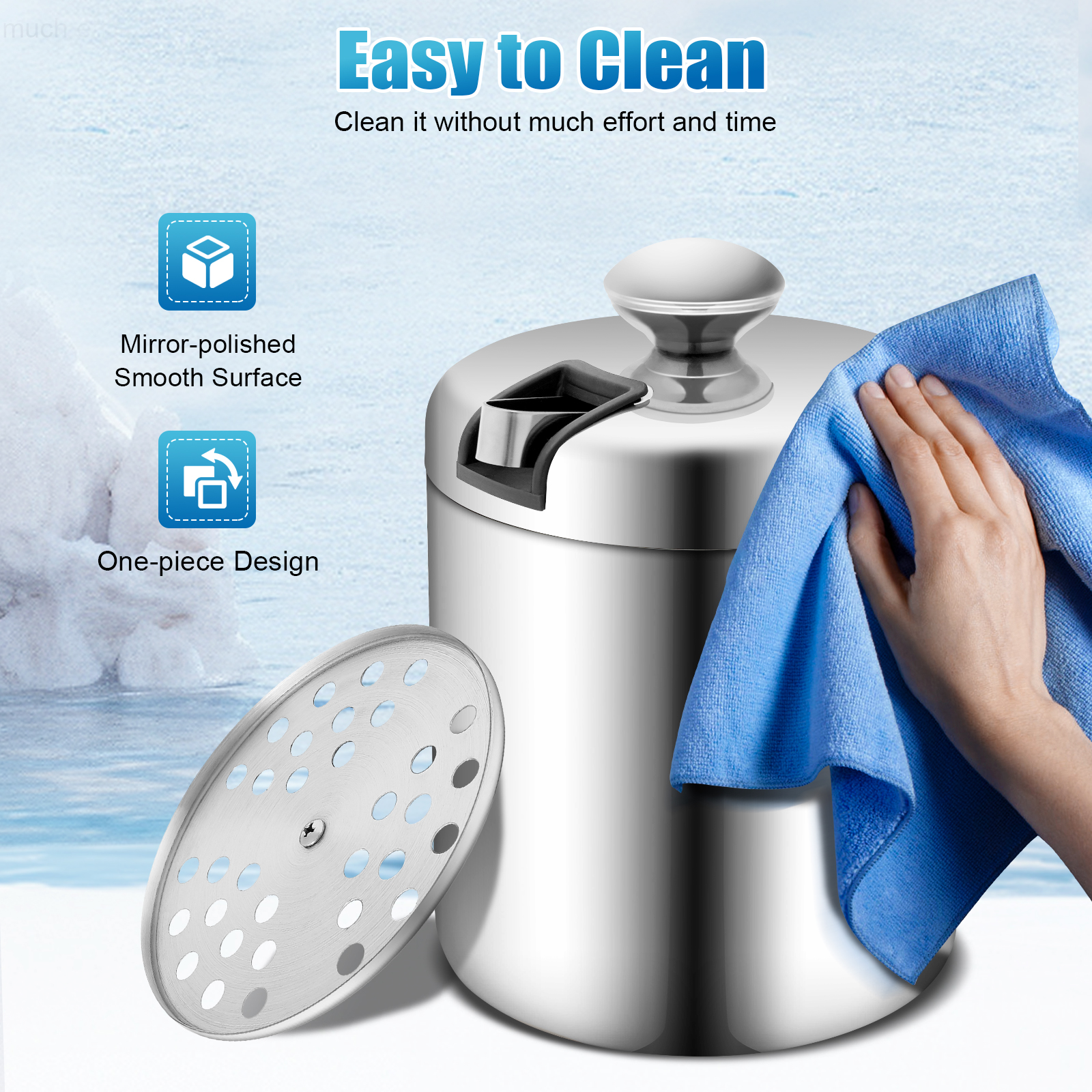 304 Double-Layer Stainless Ste - Ice Bucket Silver บทวิจารณ์และราคา