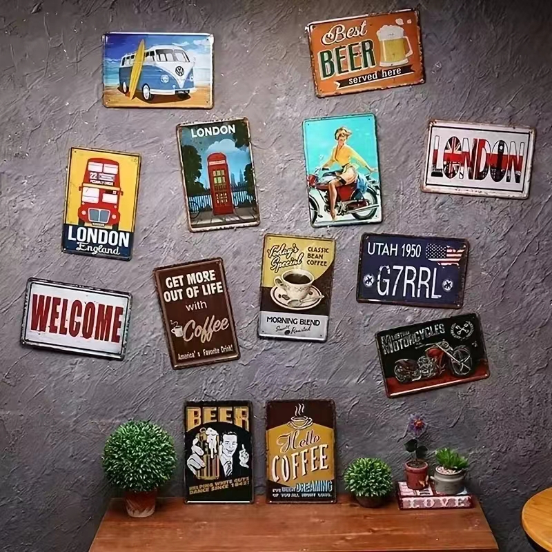 Metal Sign Whiskey Wine Alcoho - Wine Beer Brand บทวิจารณ์และราคา