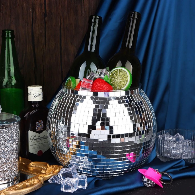 Disco Ice Ball Bucket Mirror S - Ice Bucket Silver บทวิจารณ์และราคา