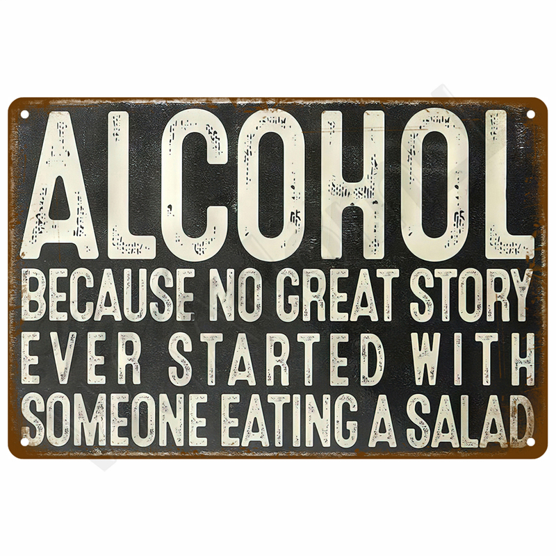 Metal Sign Whiskey Wine Alcoho - Wine Beer Brand บทวิจารณ์และราคา
