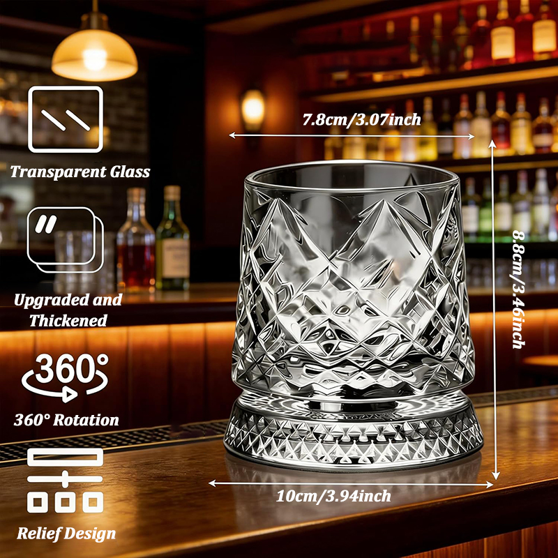 280ml Rotate Whiskey Glasses w - Wine Beer The Whiskey บทวิจารณ์และราคา