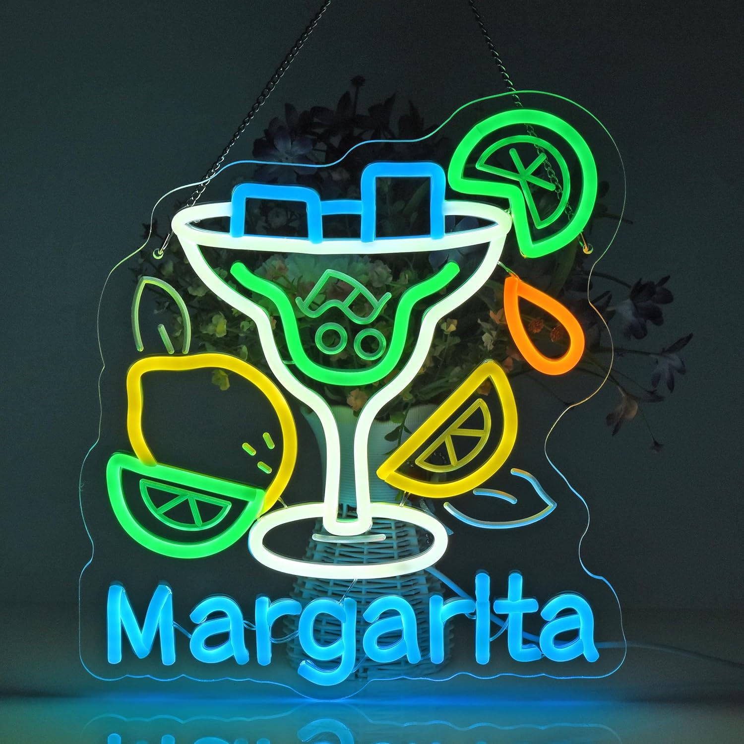Margarita Neon Sign Wall Art D - Beer & Wine Grab บทวิจารณ์และราคา