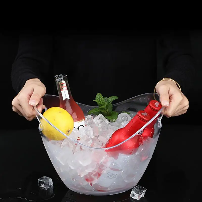 4L Transparent Ice Cube Storag - Ice Bucket Silver บทวิจารณ์และราคา