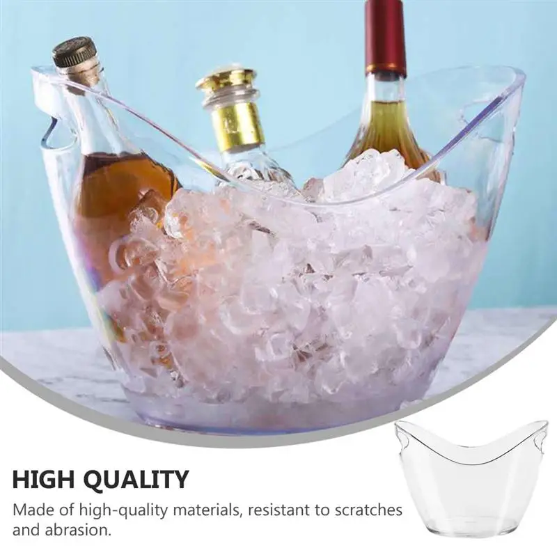 4L Transparent Ice Cube Storag - Ice Bucket Silver บทวิจารณ์และราคา