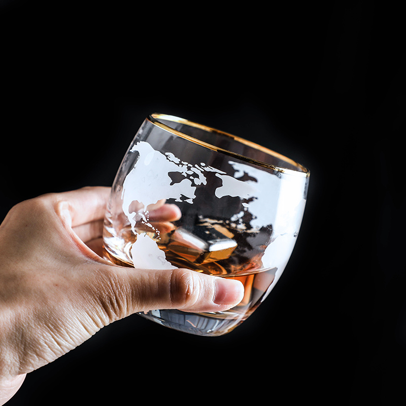 World Map Whisky Wine Glass  V - Wine Beer World บทวิจารณ์และราคา