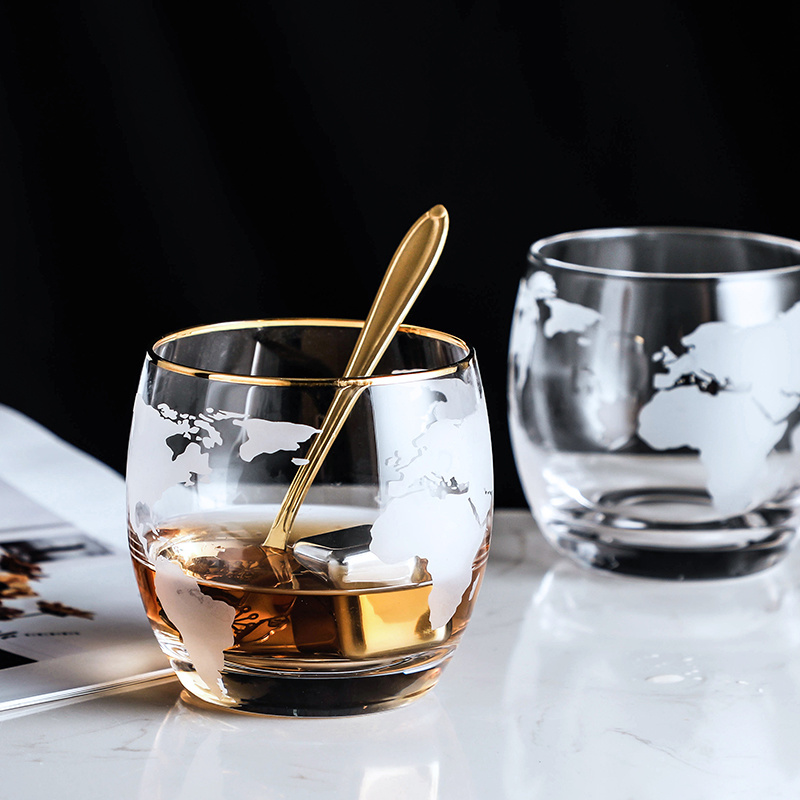 World Map Whisky Wine Glass  V - Wine Beer World บทวิจารณ์และราคา