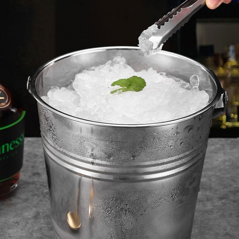 Multifunctional Stainless Stee - Ice Bucket Silver บทวิจารณ์และราคา
