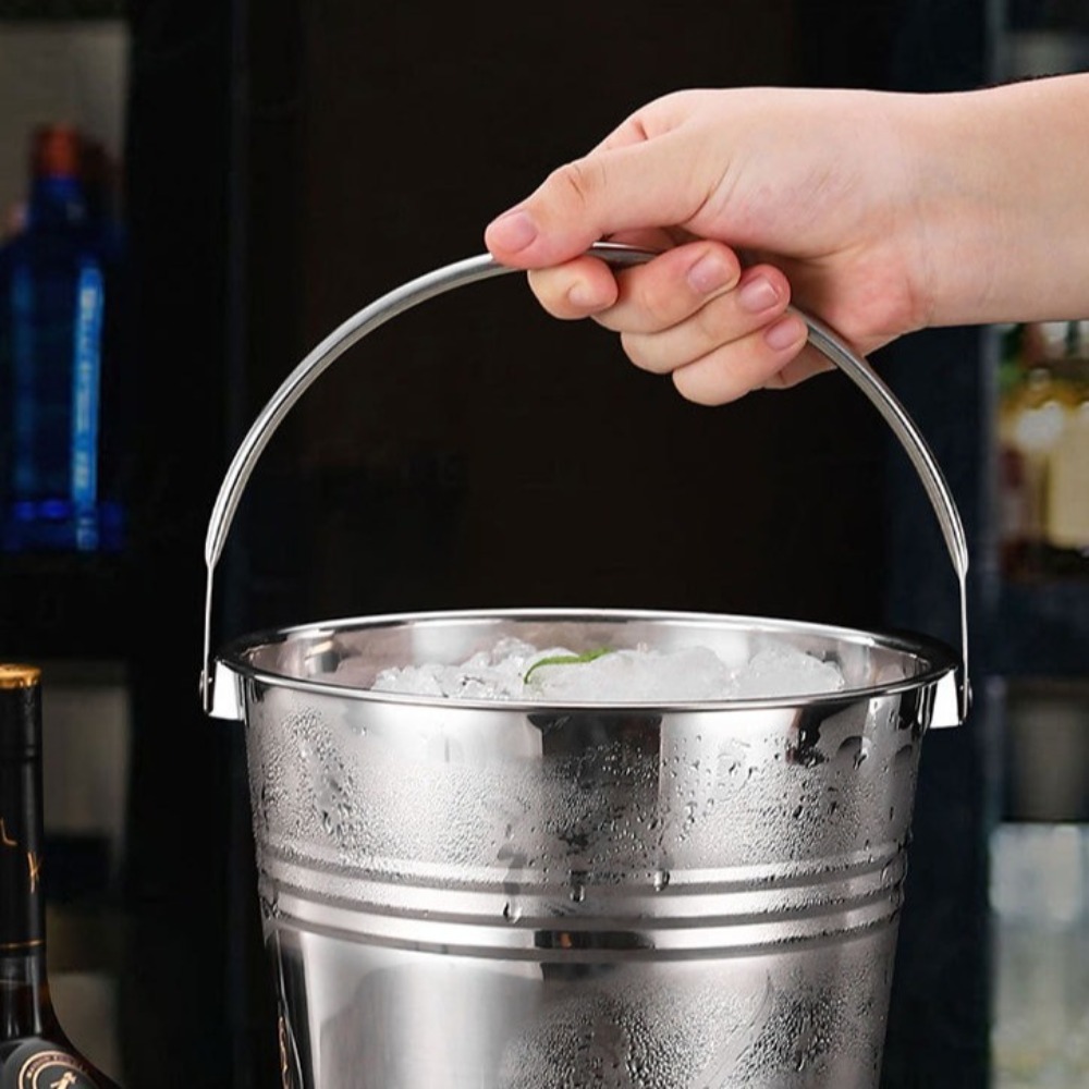 Multifunctional Stainless Stee - Ice Bucket Silver บทวิจารณ์และราคา
