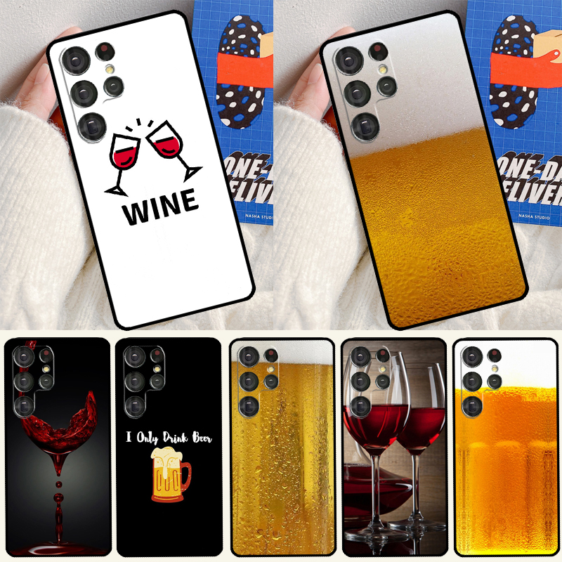 Drink Beer Red Wine Phone Case - Wine Plus Beer บทวิจารณ์และราคา