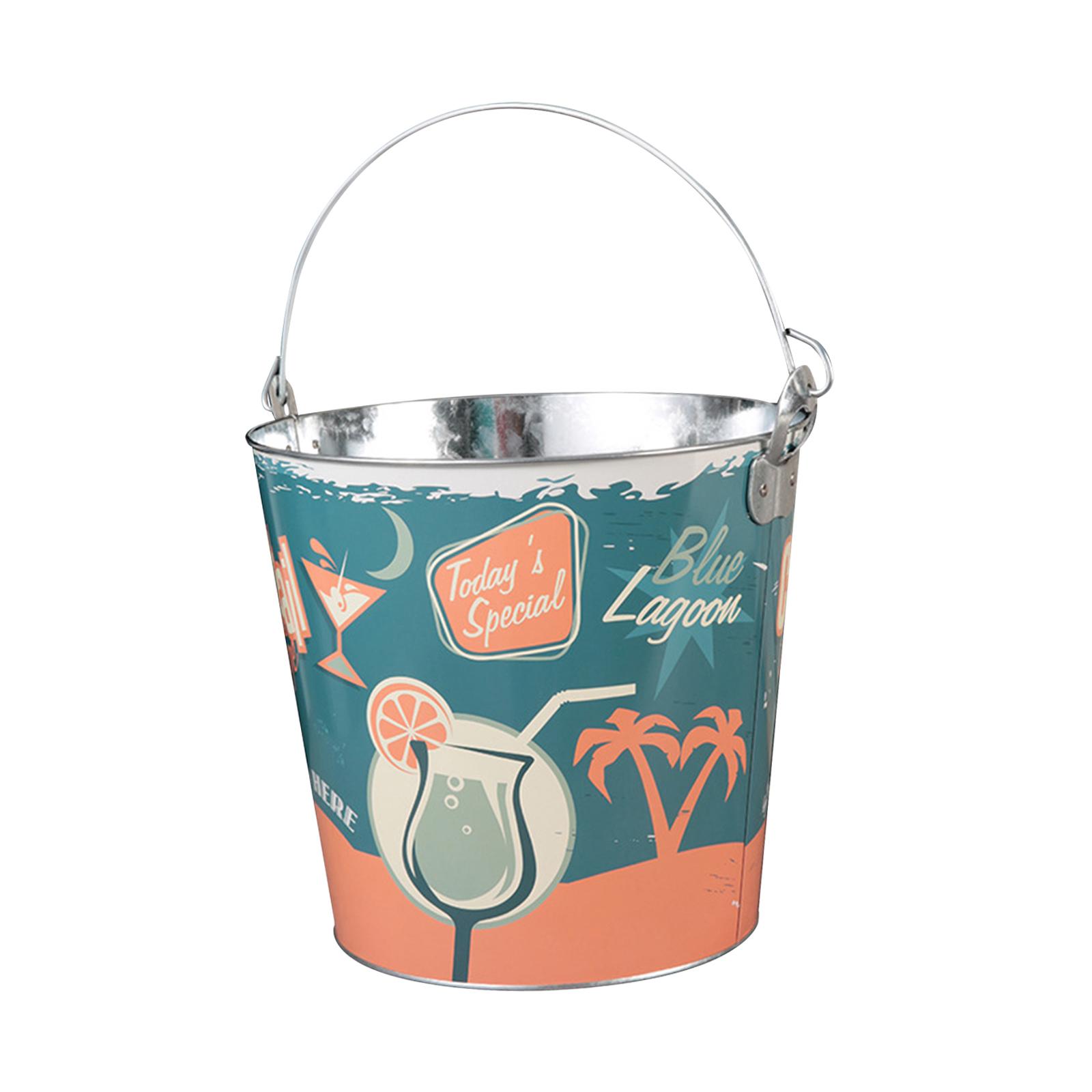 Round Wine Bucket Ice Containe - Ice Bucket Silver บทวิจารณ์และราคา