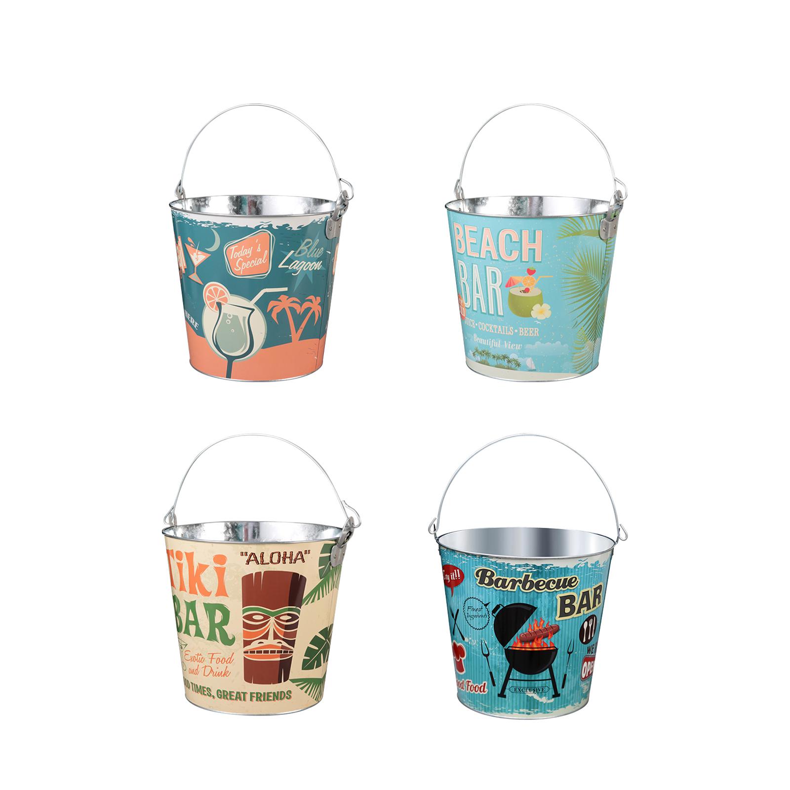 Round Wine Bucket Ice Containe - Ice Bucket Silver บทวิจารณ์และราคา