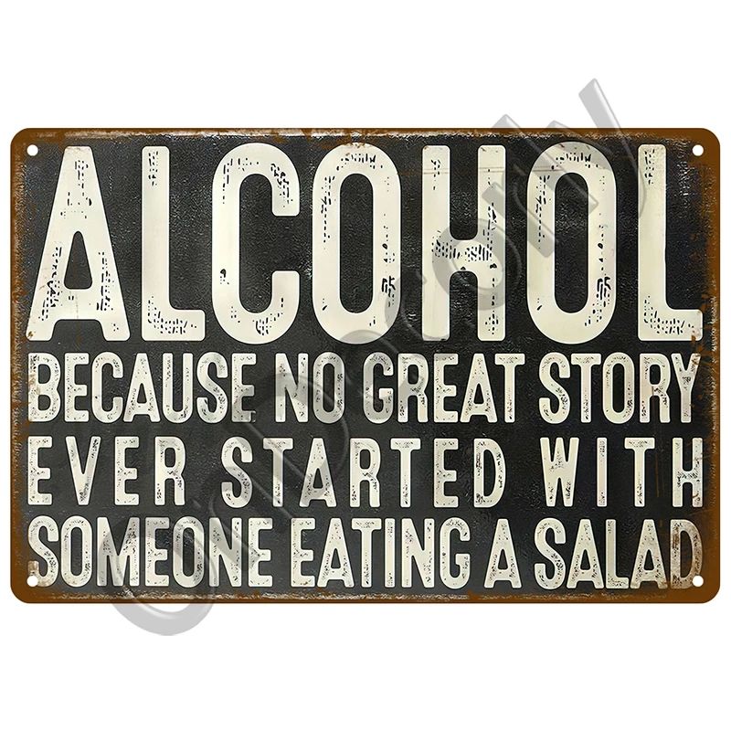 Metal Sign Whiskey Wine Alcoho - Wine Beer Brand บทวิจารณ์และราคา
