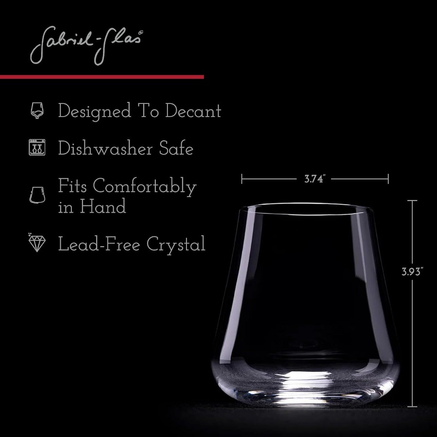 Stemless Crystal Wine Glasses  - Wine Beer The Whiskey บทวิจารณ์และราคา