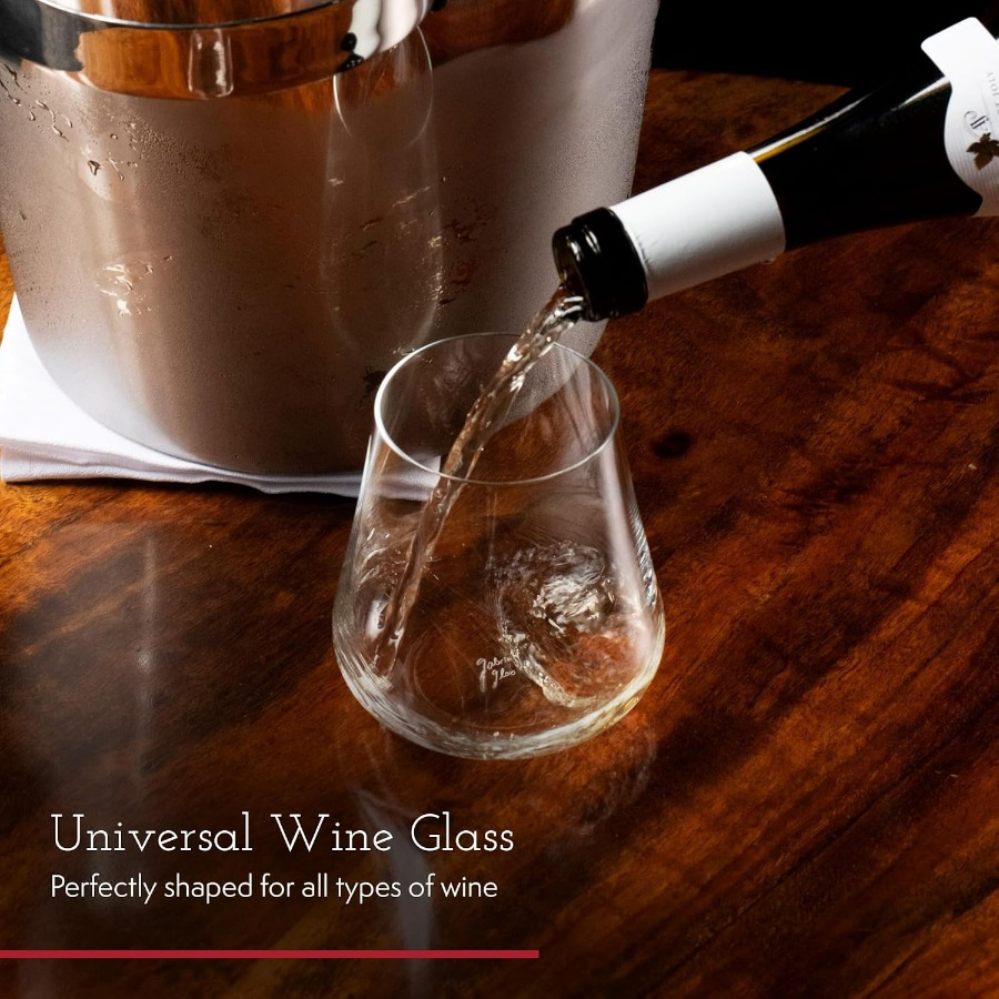 Stemless Crystal Wine Glasses  - Wine Beer The Whiskey บทวิจารณ์และราคา