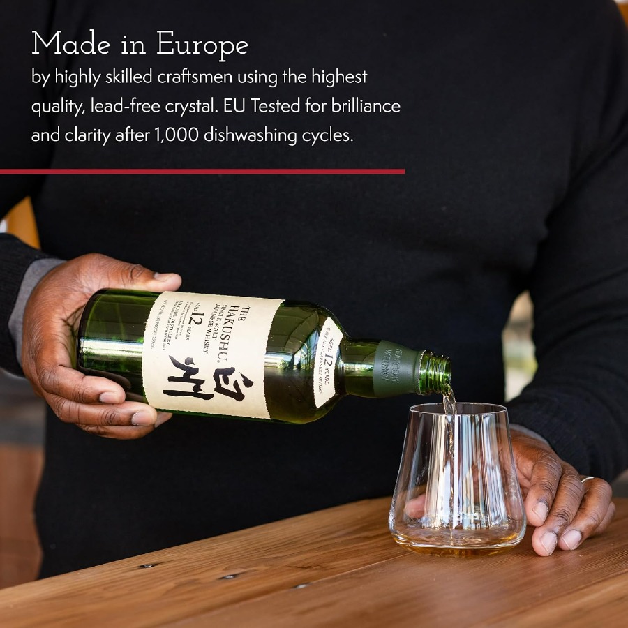 Stemless Crystal Wine Glasses  - Wine Beer The Whiskey บทวิจารณ์และราคา