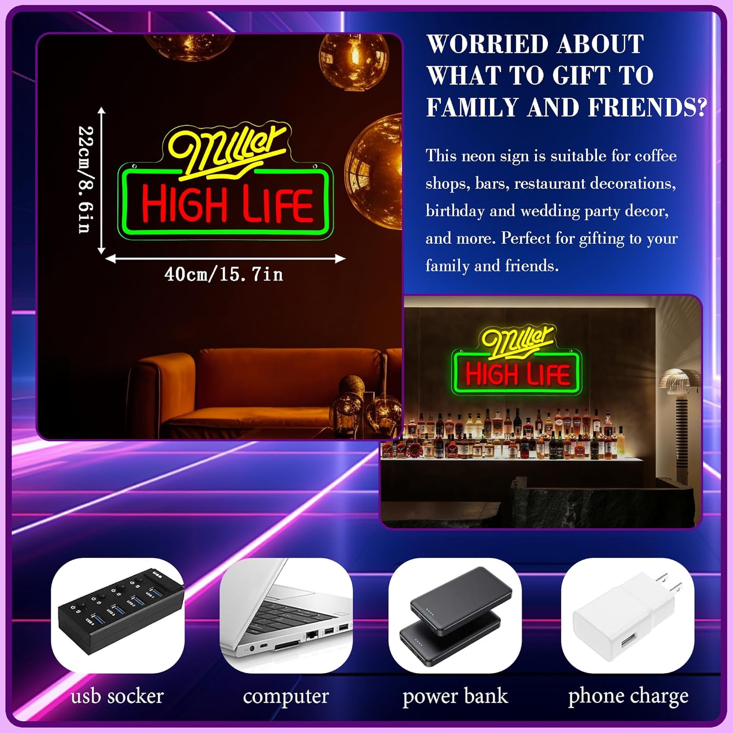 Beer Neon Sign Business Art Wa - Beer & Wine Jockey Plaza Shopping บทวิจารณ์และราคา