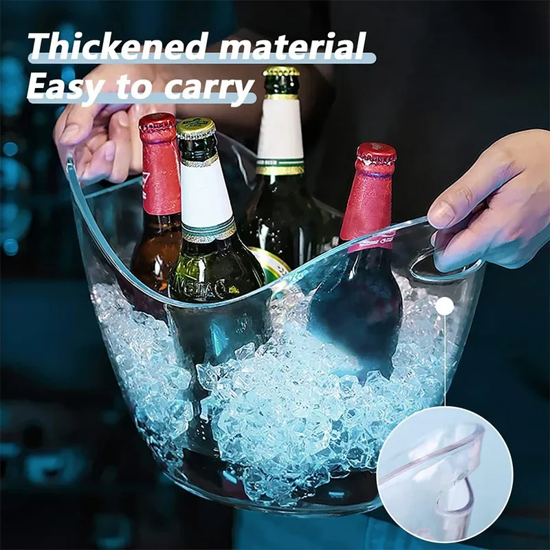Clear 4L Ice Bucket Ice Shovel - Ice Bucket Silver บทวิจารณ์และราคา