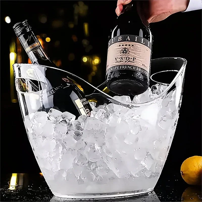 Clear 4L Ice Bucket Ice Shovel - Ice Bucket Silver บทวิจารณ์และราคา