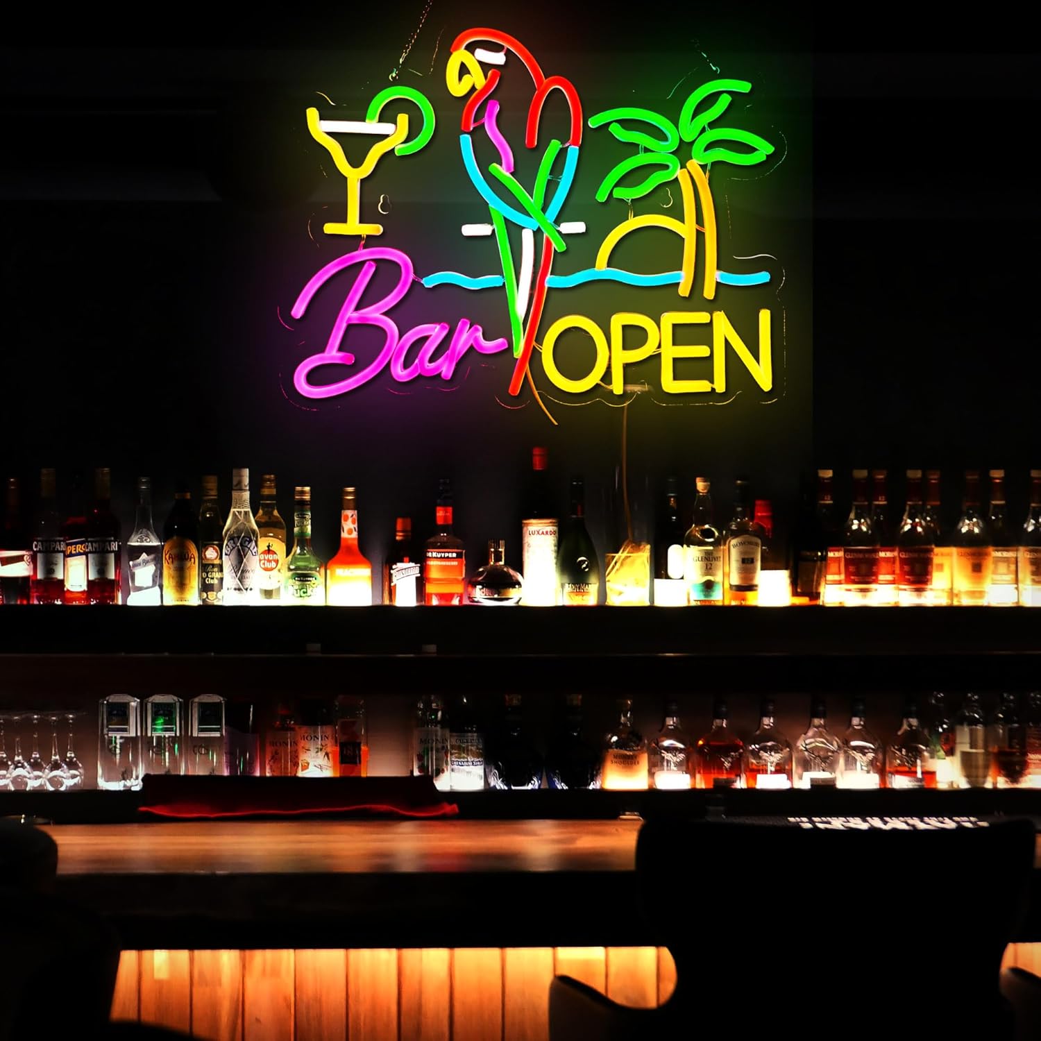 Bar Open Neon Sign Business Ar - Beer & Wine Jockey Plaza Shopping บทวิจารณ์และราคา