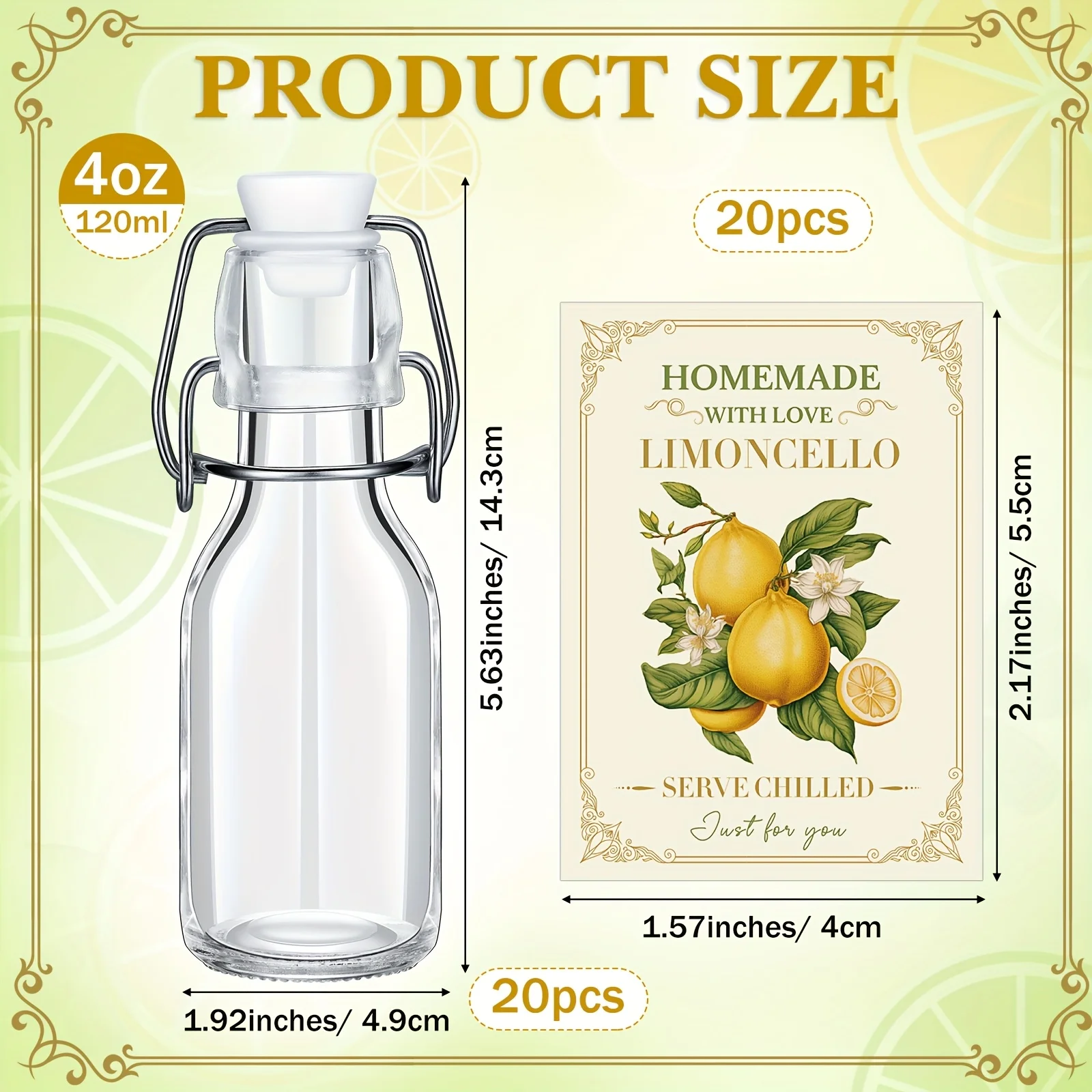 20 Sets (Bottles & Lids) 4oz C - Beer & Wine Grab บทวิจารณ์และราคา