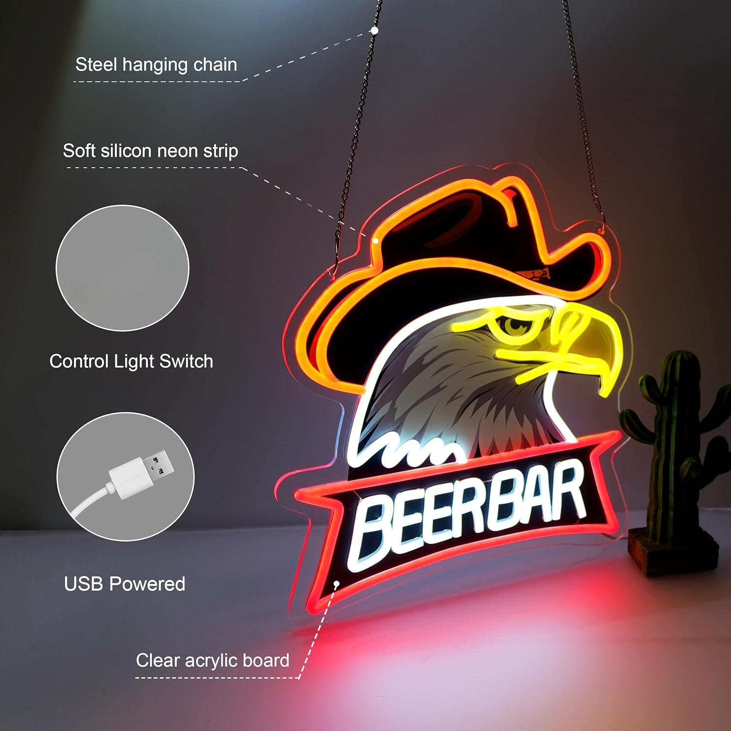 Beer Bar Neon Sign Business Ar - Beer & Wine Jockey Plaza Shopping บทวิจารณ์และราคา
