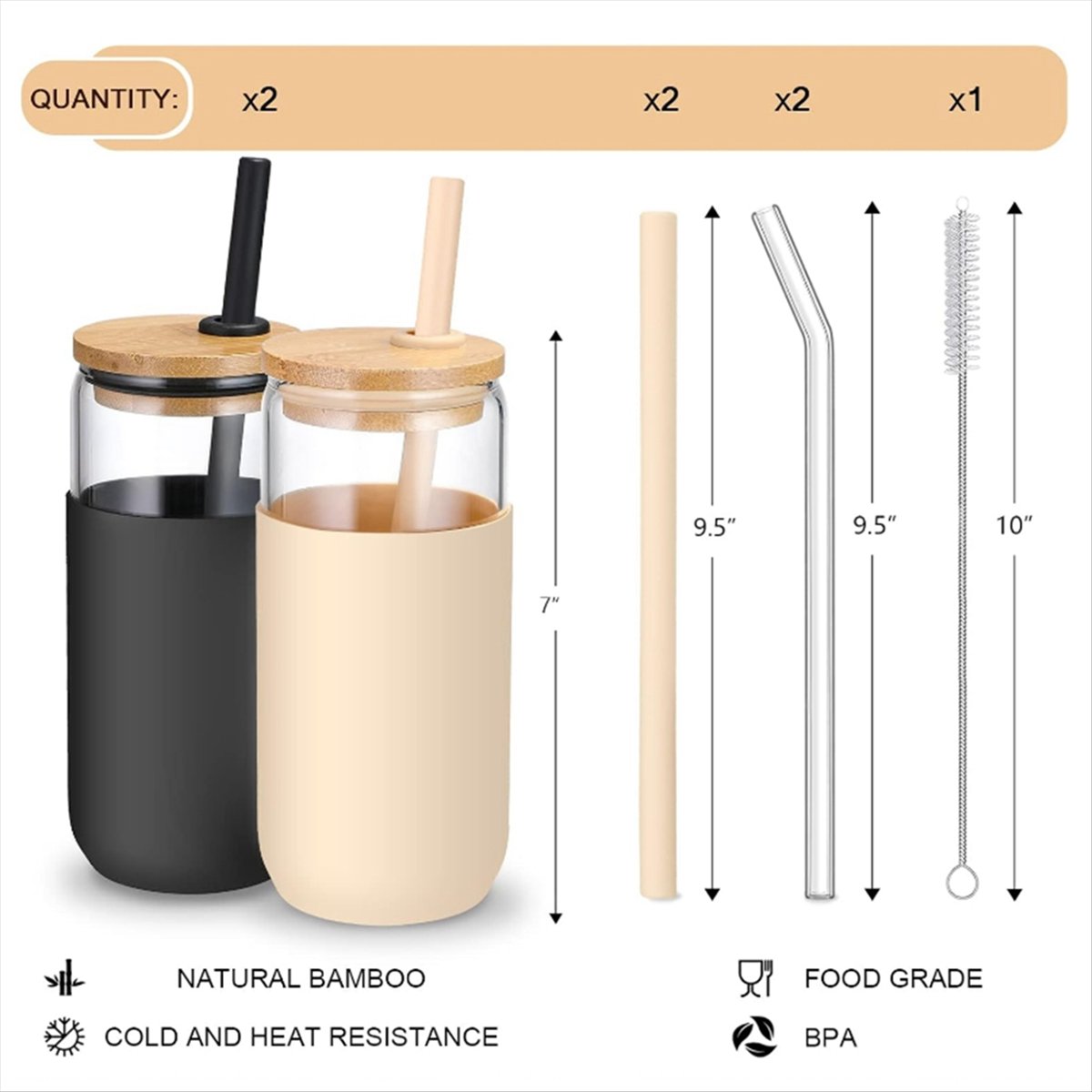 2Colors 20 OZ Glass Cups with  - Beer & Wine Jockey Plaza Shopping บทวิจารณ์และราคา