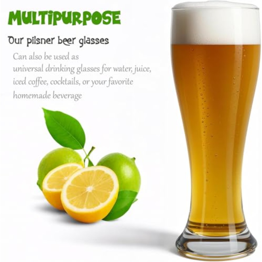 Beer Glasses 18.5 oz Pilsner B - Craft Beer & Wine U- บทวิจารณ์และราคา