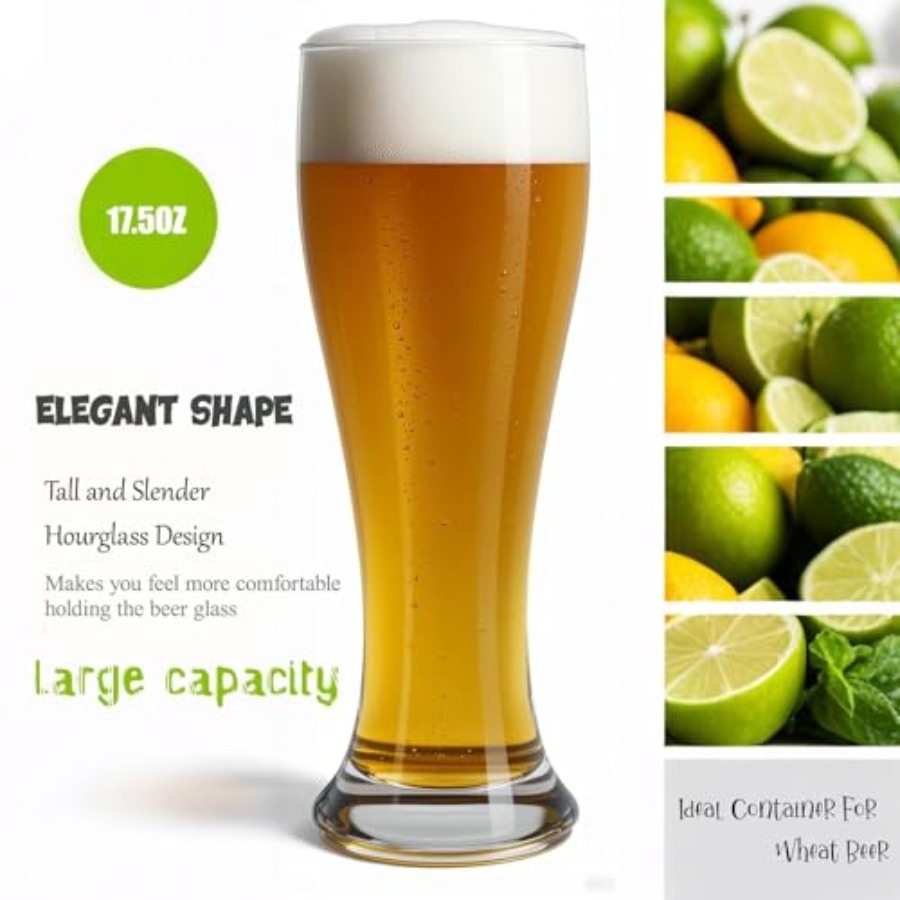 Beer Glasses 18.5 oz Pilsner B - Craft Beer & Wine U- บทวิจารณ์และราคา