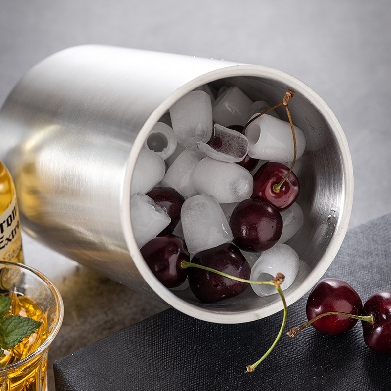 Stainless Steel Double Wall Wi - Ice Bucket Silver บทวิจารณ์และราคา