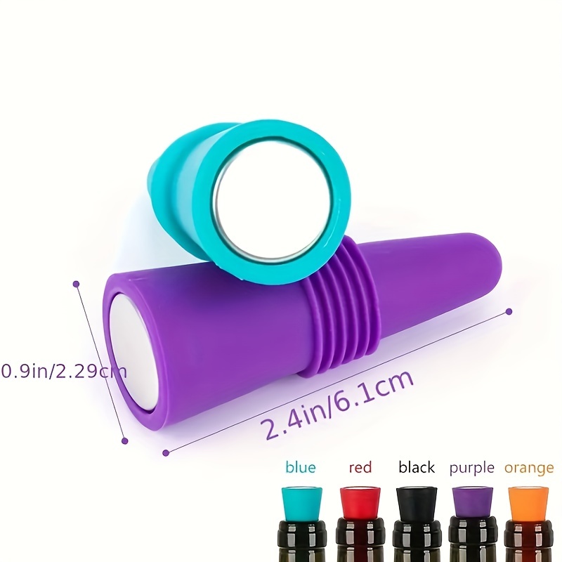 Silicone Wine Stopper Set Leak - Wine Beer The Whiskey บทวิจารณ์และราคา