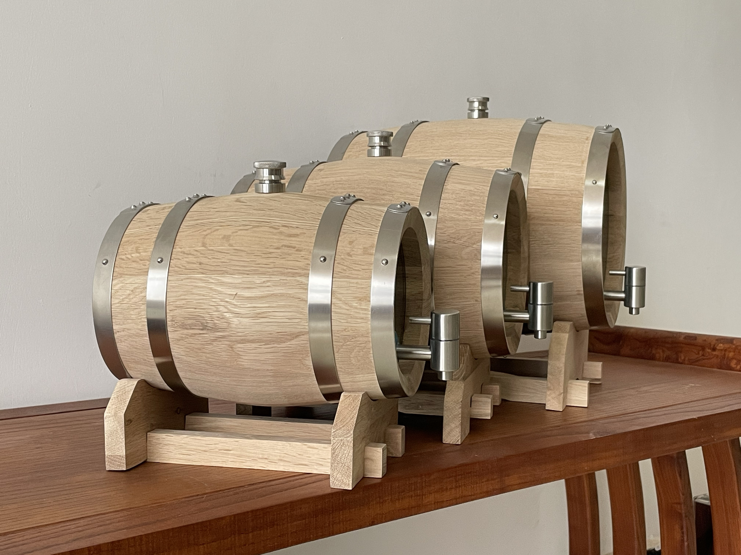 3L Double-sided Glass Wood Oak - Wine Draft Beer บทวิจารณ์และราคา