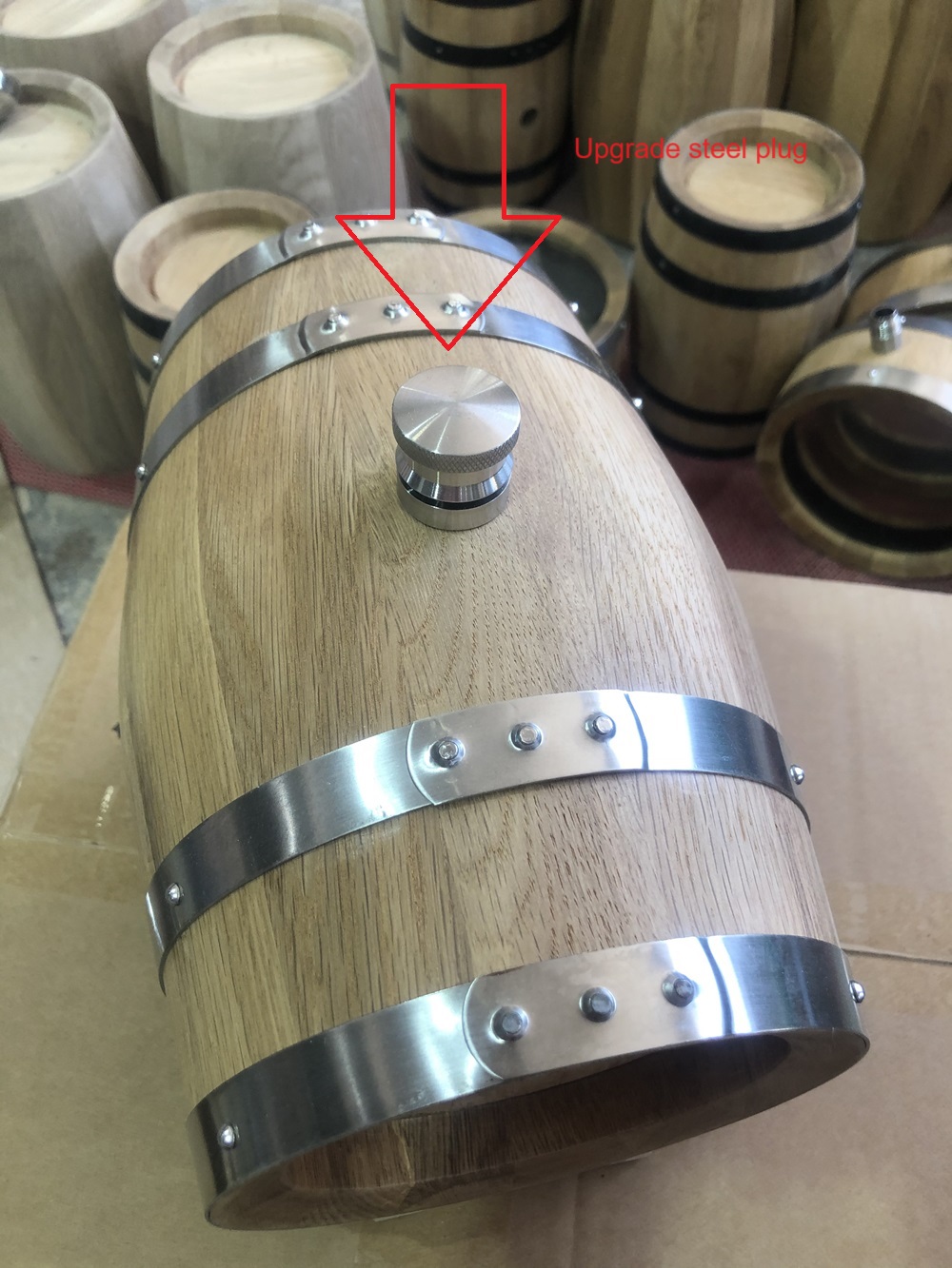 3L Double-sided Glass Wood Oak - Wine Draft Beer บทวิจารณ์และราคา