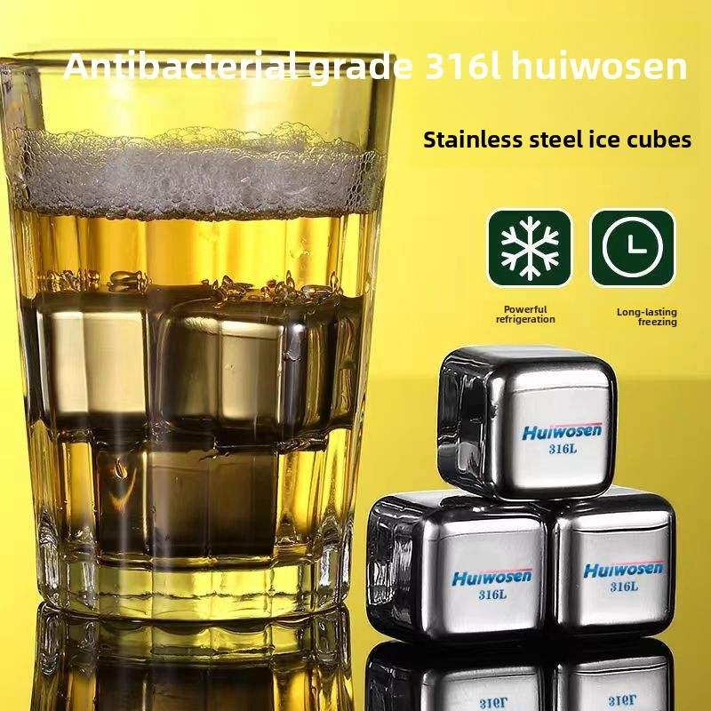 316 Stainless Steel Ice Cube R - Wine Beer The Whiskey บทวิจารณ์และราคา