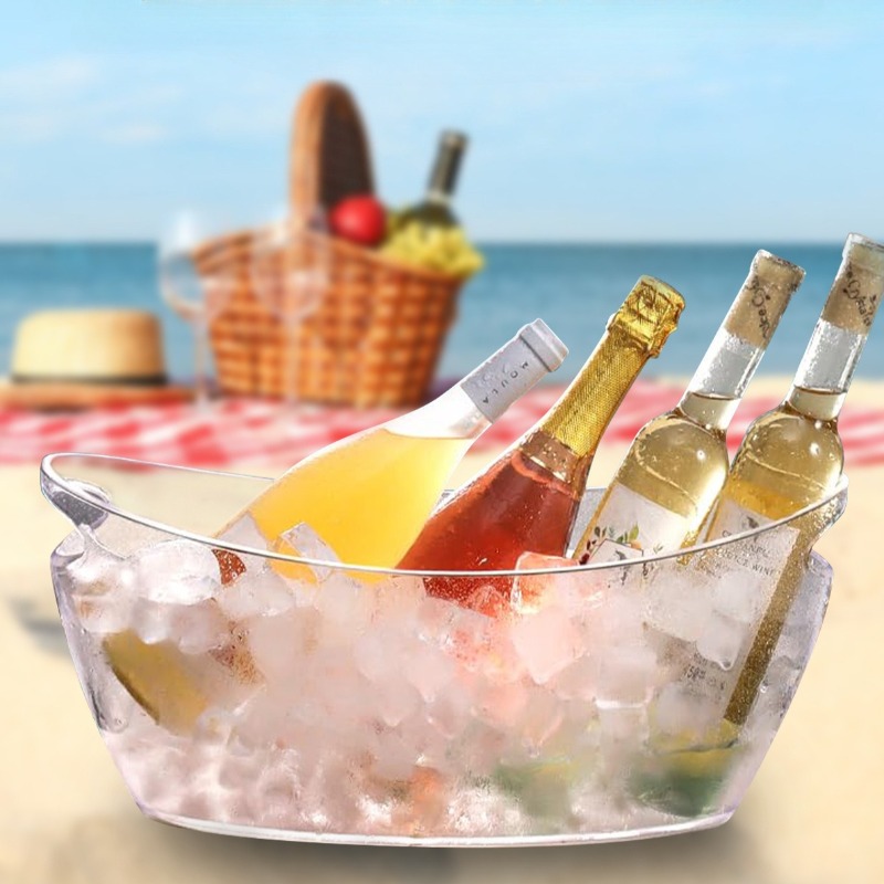 5L Plastic Ice Bucket with Car - Ice Bucket Silver บทวิจารณ์และราคา